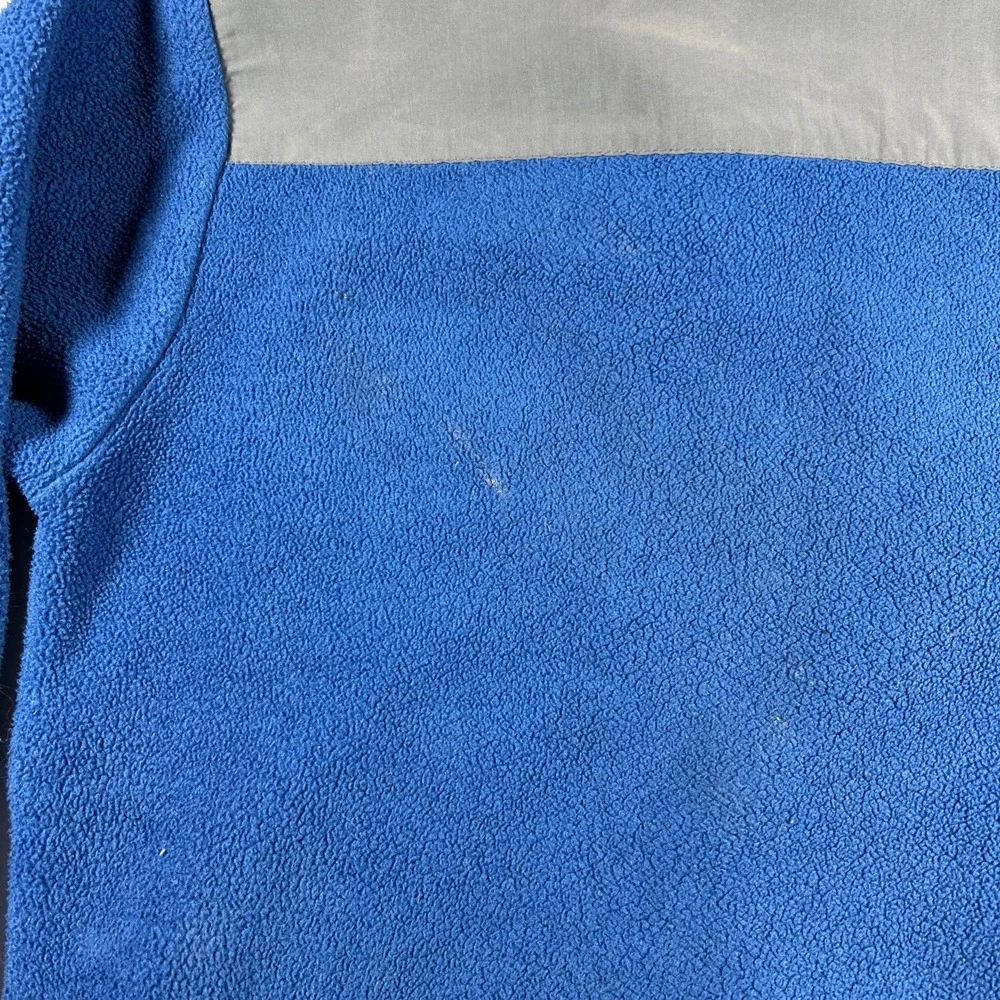 The North Face Denali Fleece Full Zip Jacket Blue Gray Boys Size Large